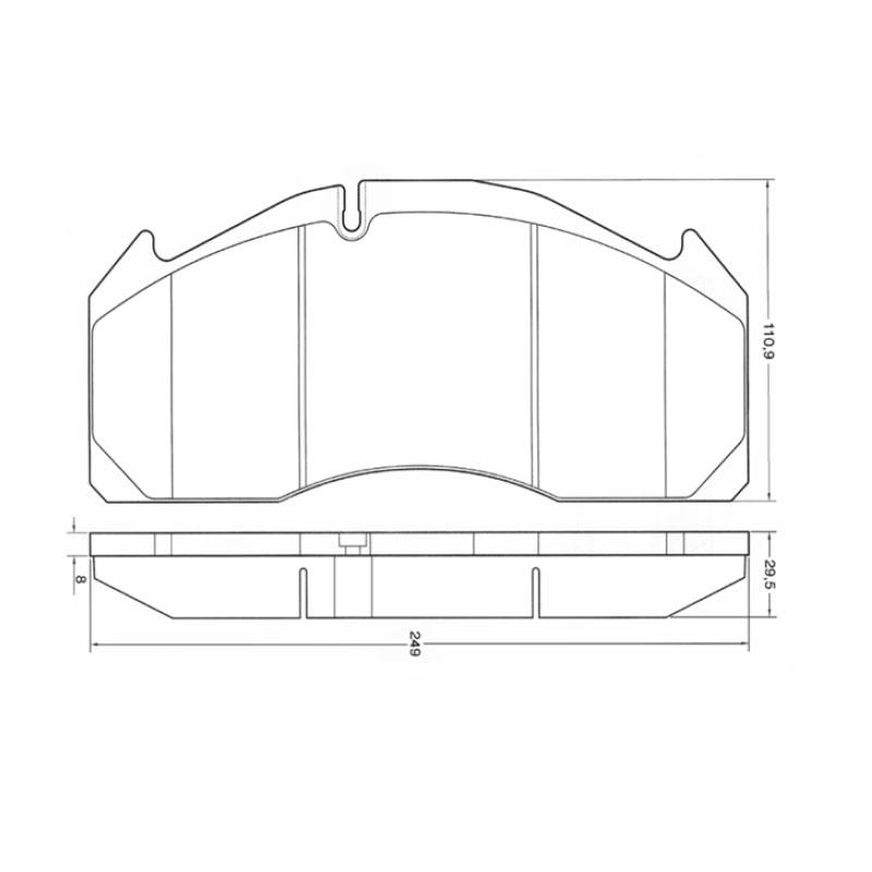 Pastilla de freno genuina, pastillas de freno de cami&oacute;n de alta calidad WVA29125 WVA29277 3095396 20768092 5001855646 para VOLVO FH 29125